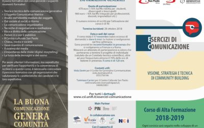 Corso di Alta Formazione 2018-2019