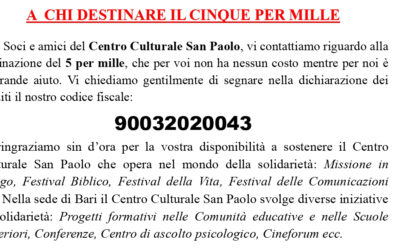 A CHI DESTINARE IL CINQUE PER MILLE