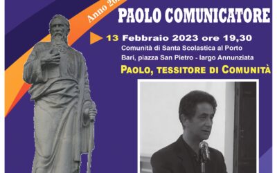 (I Lunedì di San Paolo) Il tema: Paolo, Tessitore di Comunità